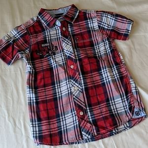 Boys Hilfiger Plaid Button Down